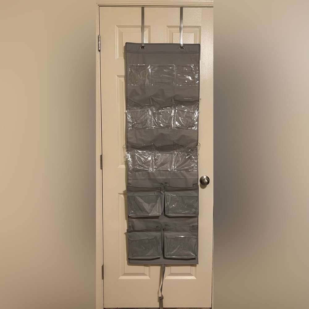 Grey Over Door Organizer